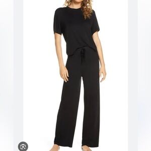 Nordstrom Lingerie Black Pajama Set